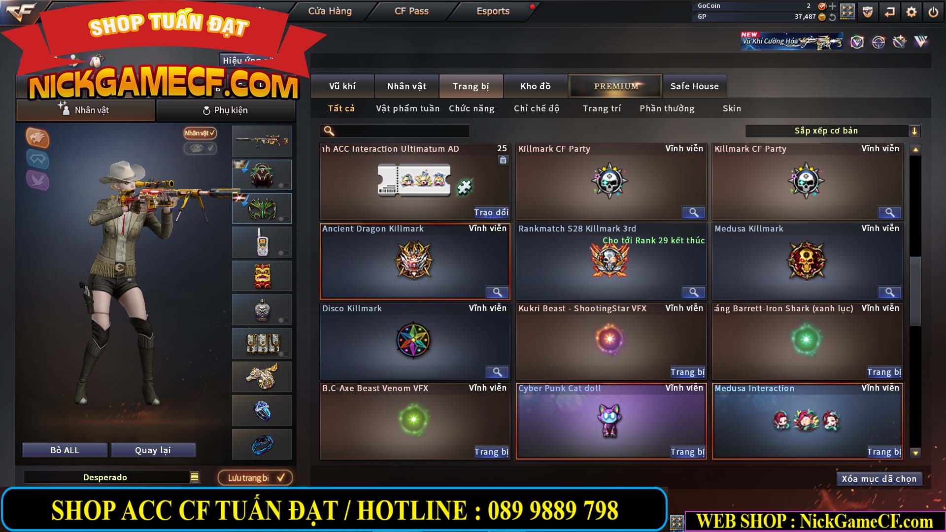 MÃ CF14957 - GIÁ : 2250K - SIÊU XINH - 18 VIP - VIP4