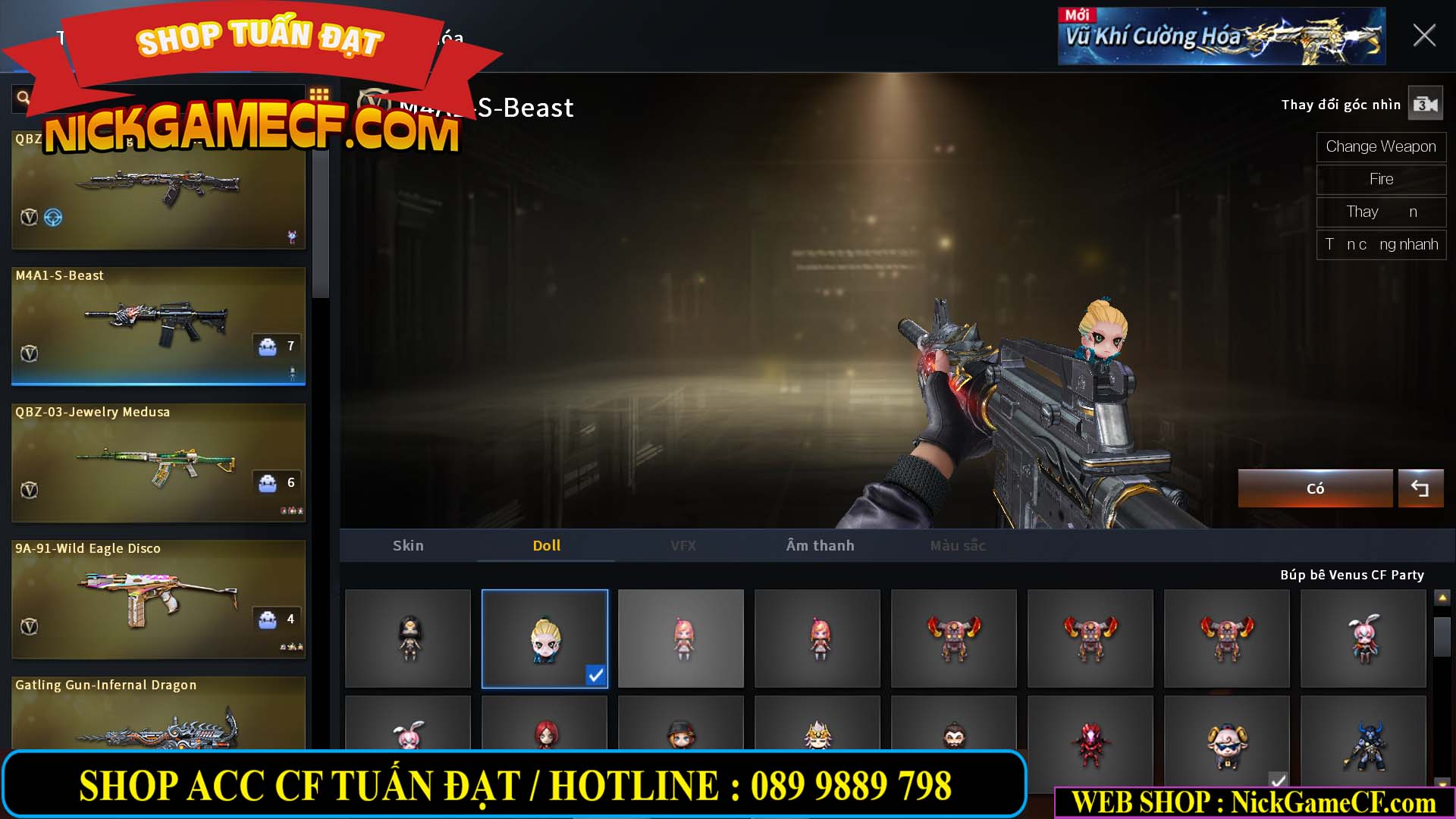 MÃ CF14957 - GIÁ : 2250K - SIÊU XINH - 18 VIP - VIP4