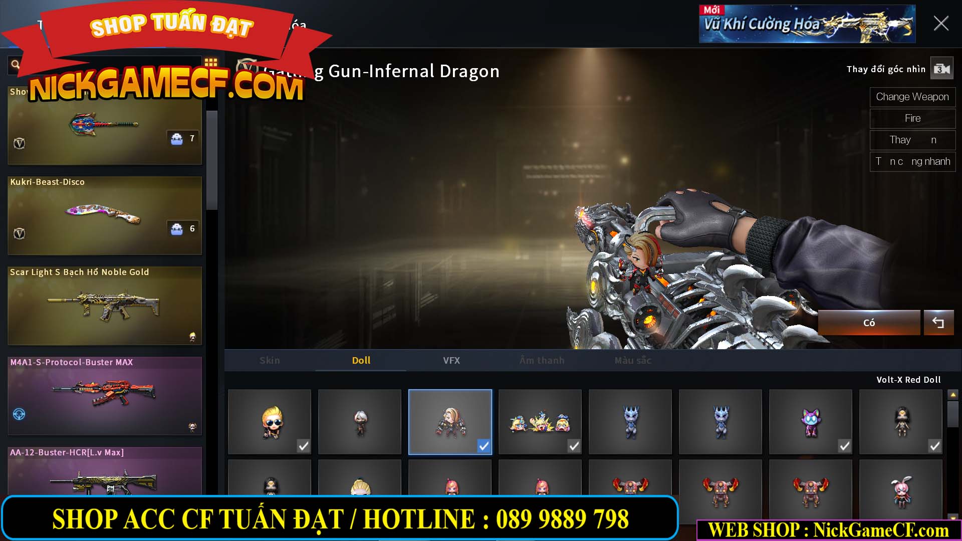 MÃ CF14957 - GIÁ : 2250K - SIÊU XINH - 18 VIP - VIP4