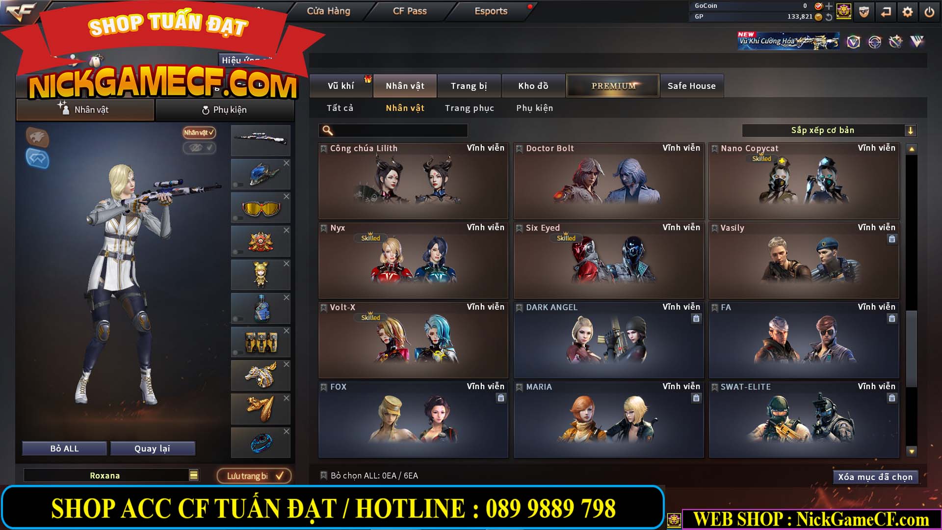 MÃ CF14958 - GIÁ : 8999K - CHIẾN C4 - AI - ZOM THỦ - 61 VIP - VIP7