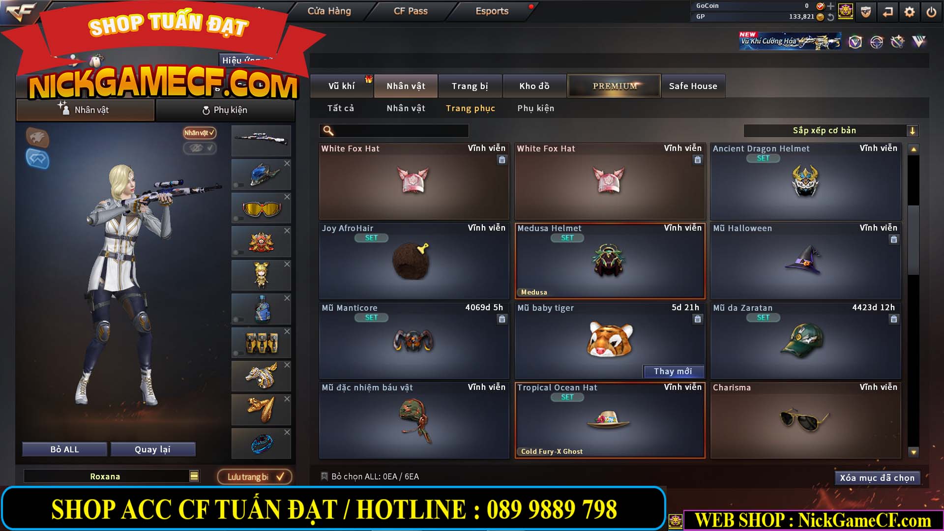 MÃ CF14958 - GIÁ : 8999K - CHIẾN C4 - AI - ZOM THỦ - 61 VIP - VIP7