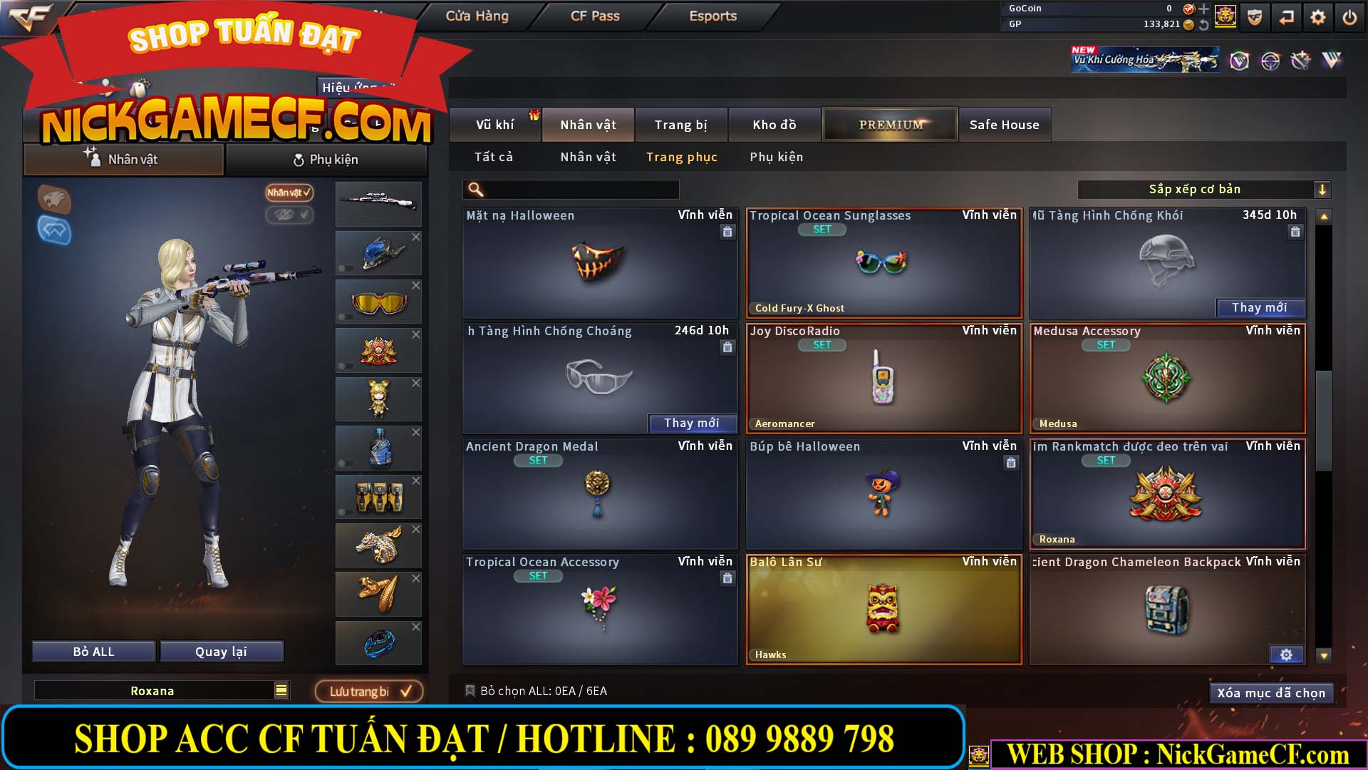 MÃ CF14958 - GIÁ : 8999K - CHIẾN C4 - AI - ZOM THỦ - 61 VIP - VIP7