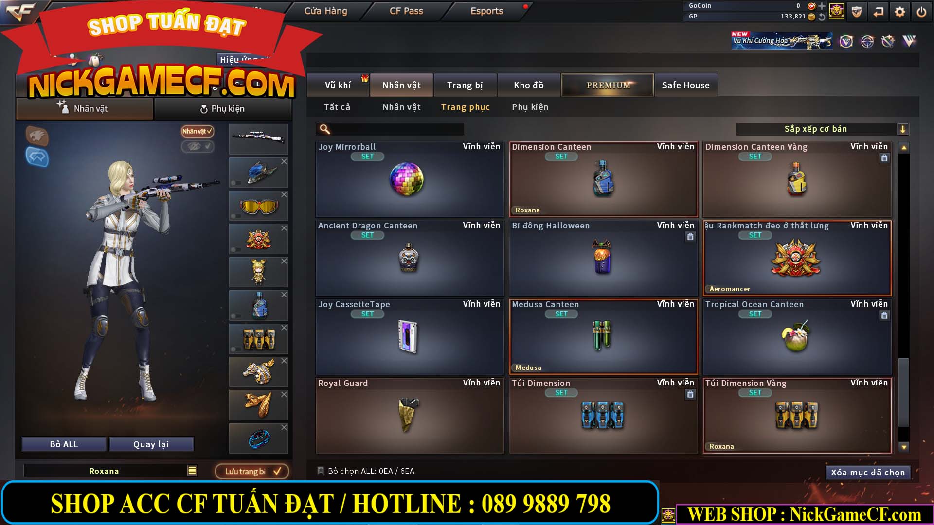 MÃ CF14958 - GIÁ : 8999K - CHIẾN C4 - AI - ZOM THỦ - 61 VIP - VIP7