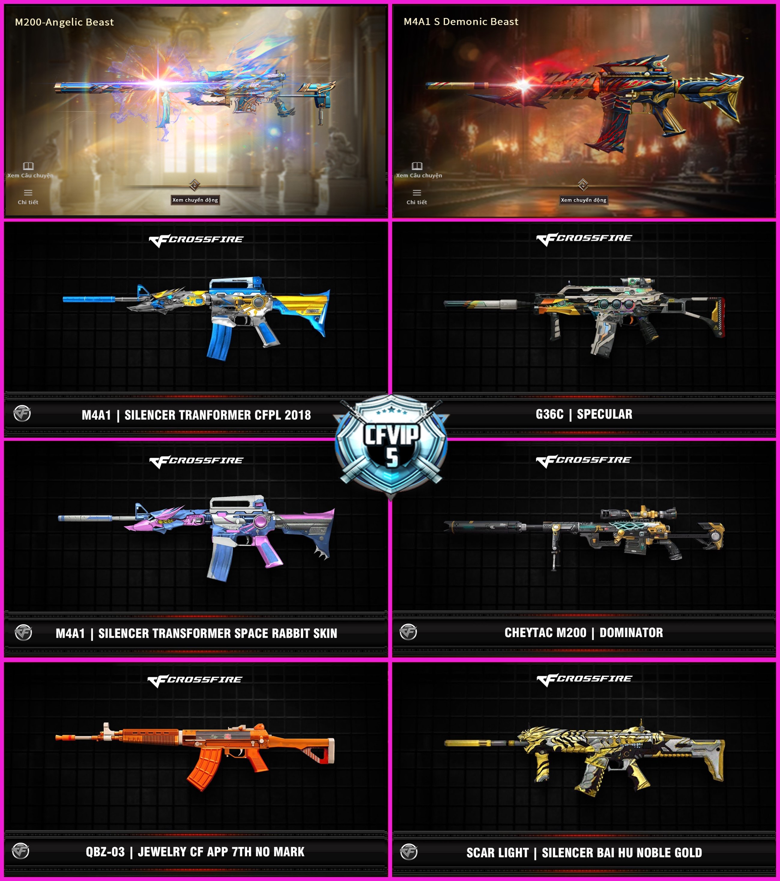 MÃ CF14959 - GIÁ : 3650K - CHIẾN C4 XỊN XÒ - 18 VIP - VIP5