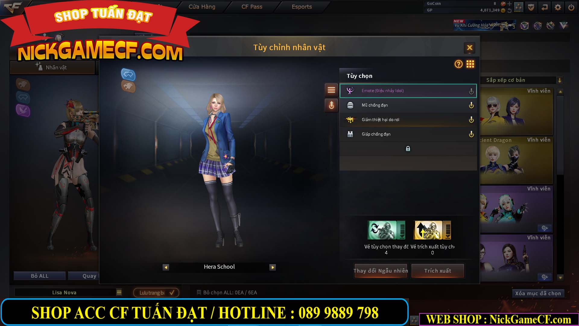 MÃ CF14959 - GIÁ : 3650K - CHIẾN C4 XỊN XÒ - 18 VIP - VIP5