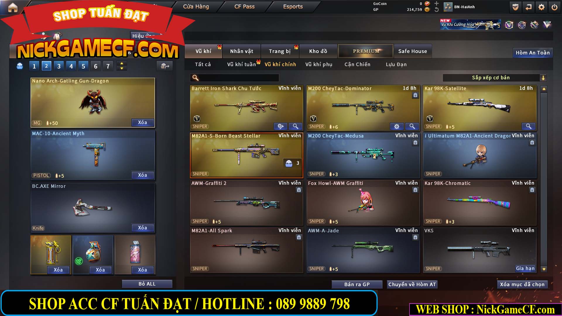 MÃ CF14960 - GIÁ : 2999K - CHIẾN ZOM SIÊU CUTE - GẦN VIP5