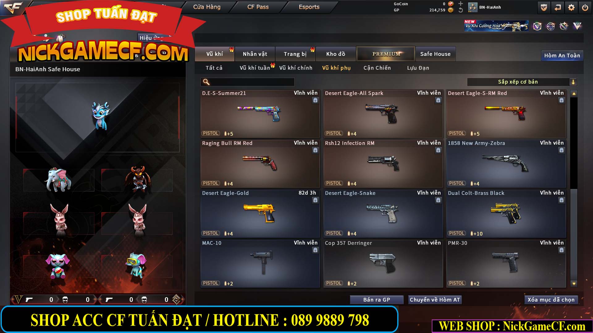 MÃ CF14960 - GIÁ : 2999K - CHIẾN ZOM SIÊU CUTE - GẦN VIP5