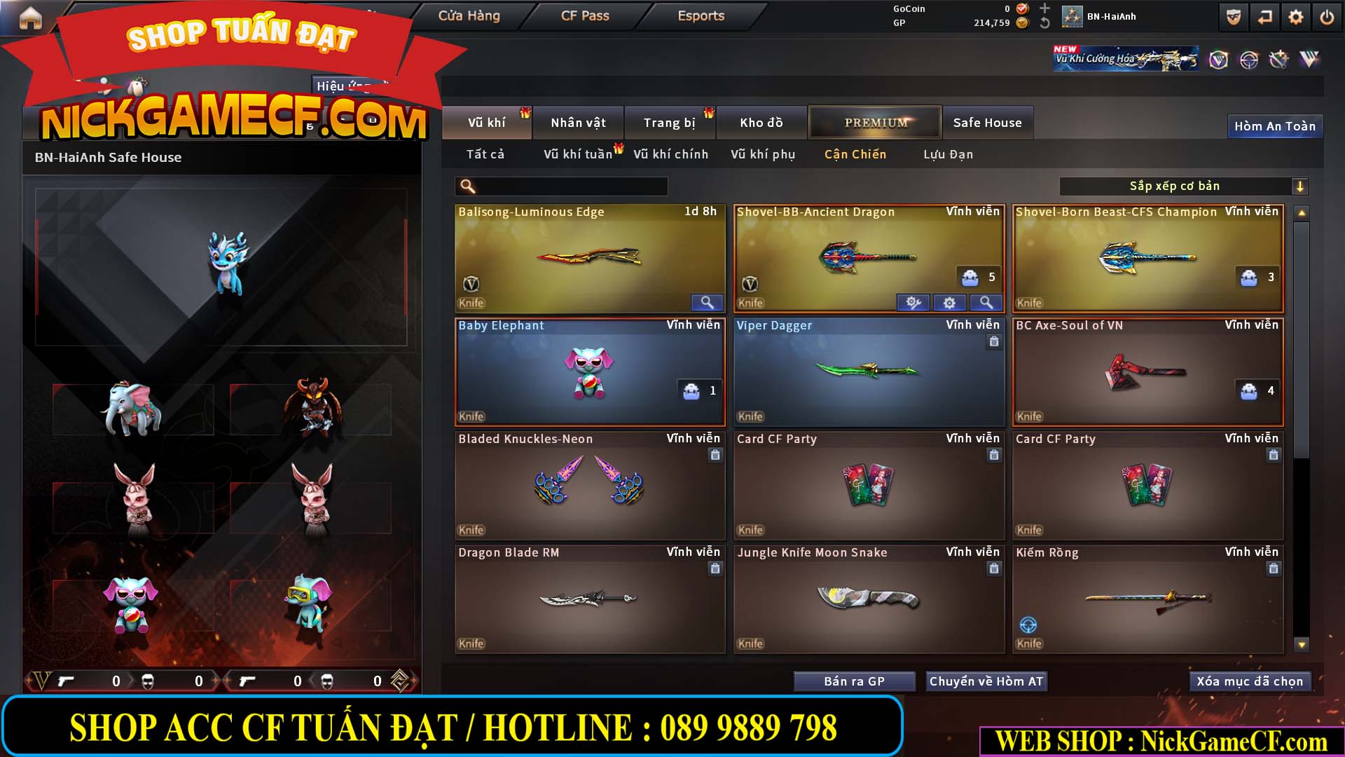 MÃ CF14960 - GIÁ : 2999K - CHIẾN ZOM SIÊU CUTE - GẦN VIP5