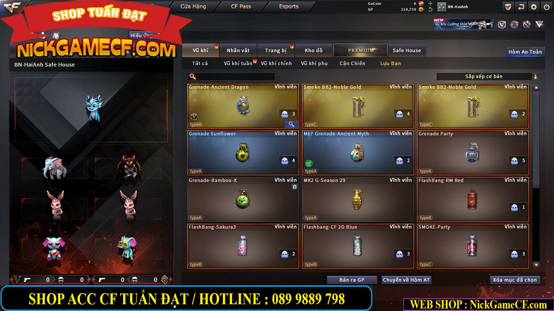 MÃ CF14960 - GIÁ : 2999K - CHIẾN ZOM SIÊU CUTE - GẦN VIP5