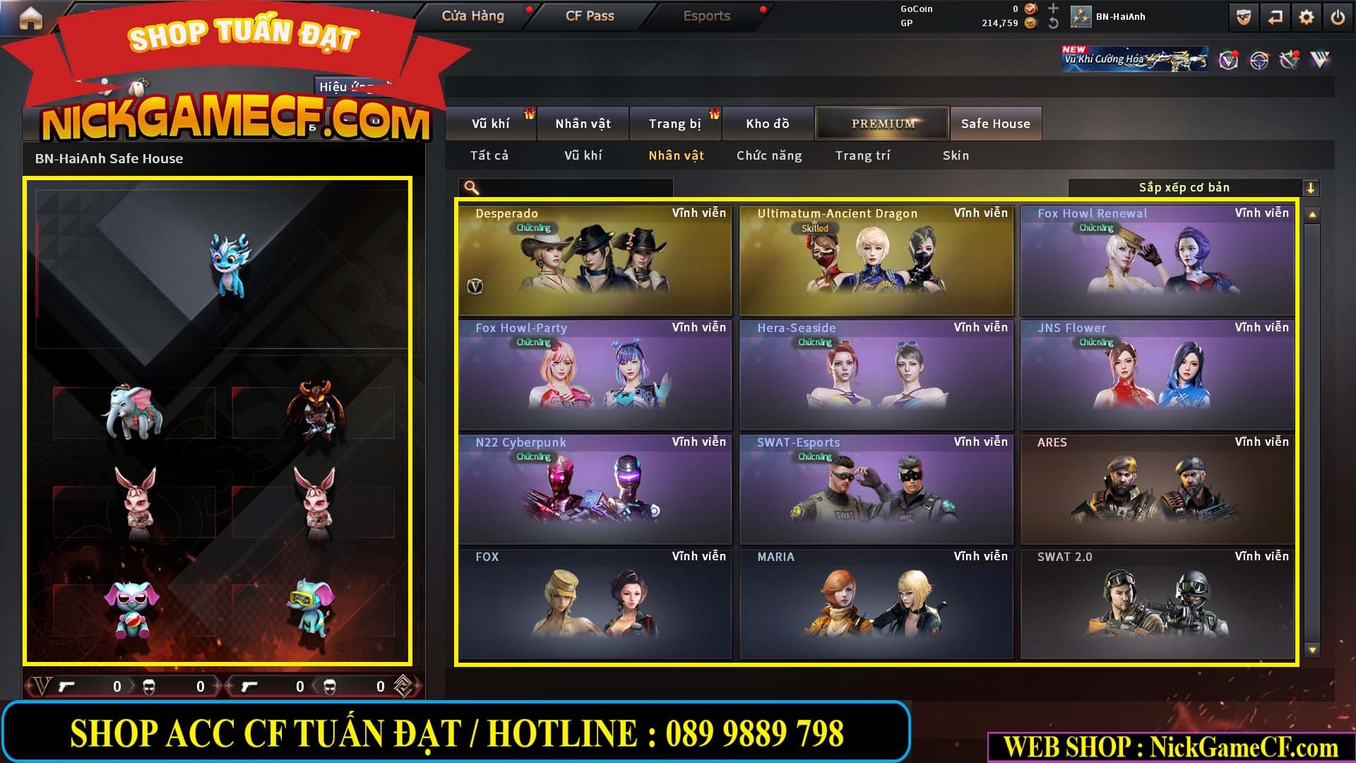 MÃ CF14960 - GIÁ : 2999K - CHIẾN ZOM SIÊU CUTE - GẦN VIP5