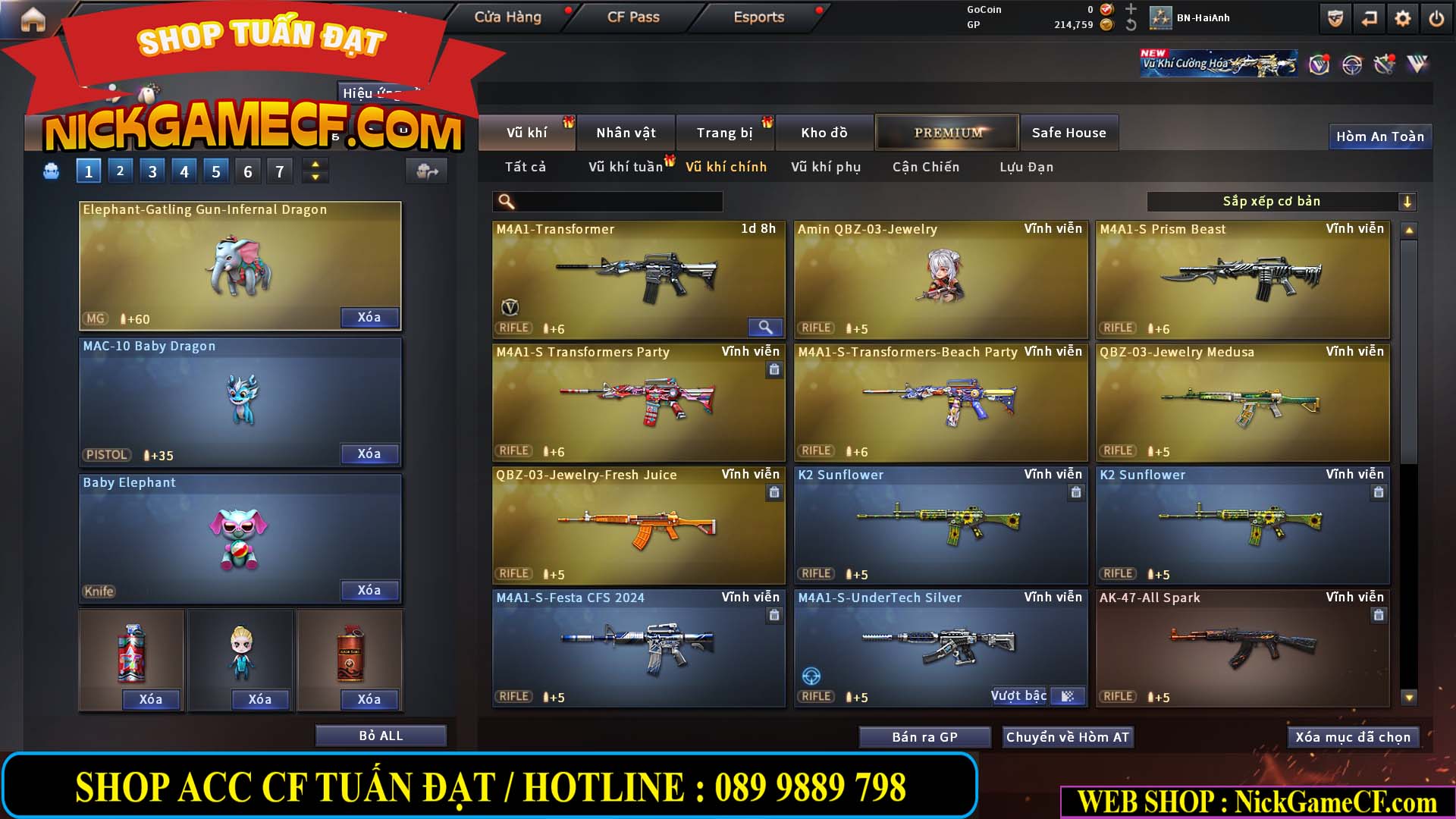 MÃ CF14960 - GIÁ : 2999K - CHIẾN ZOM SIÊU CUTE - GẦN VIP5