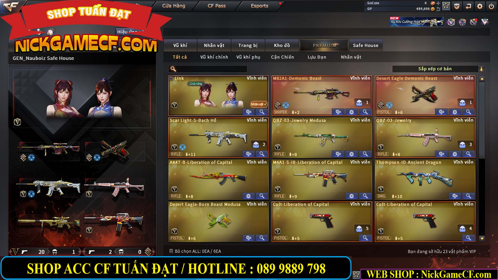 MÃ CF14962 - GIÁ : 2999K - CHIẾN C4 SIÊU XINH - 23 VIP - VIP5