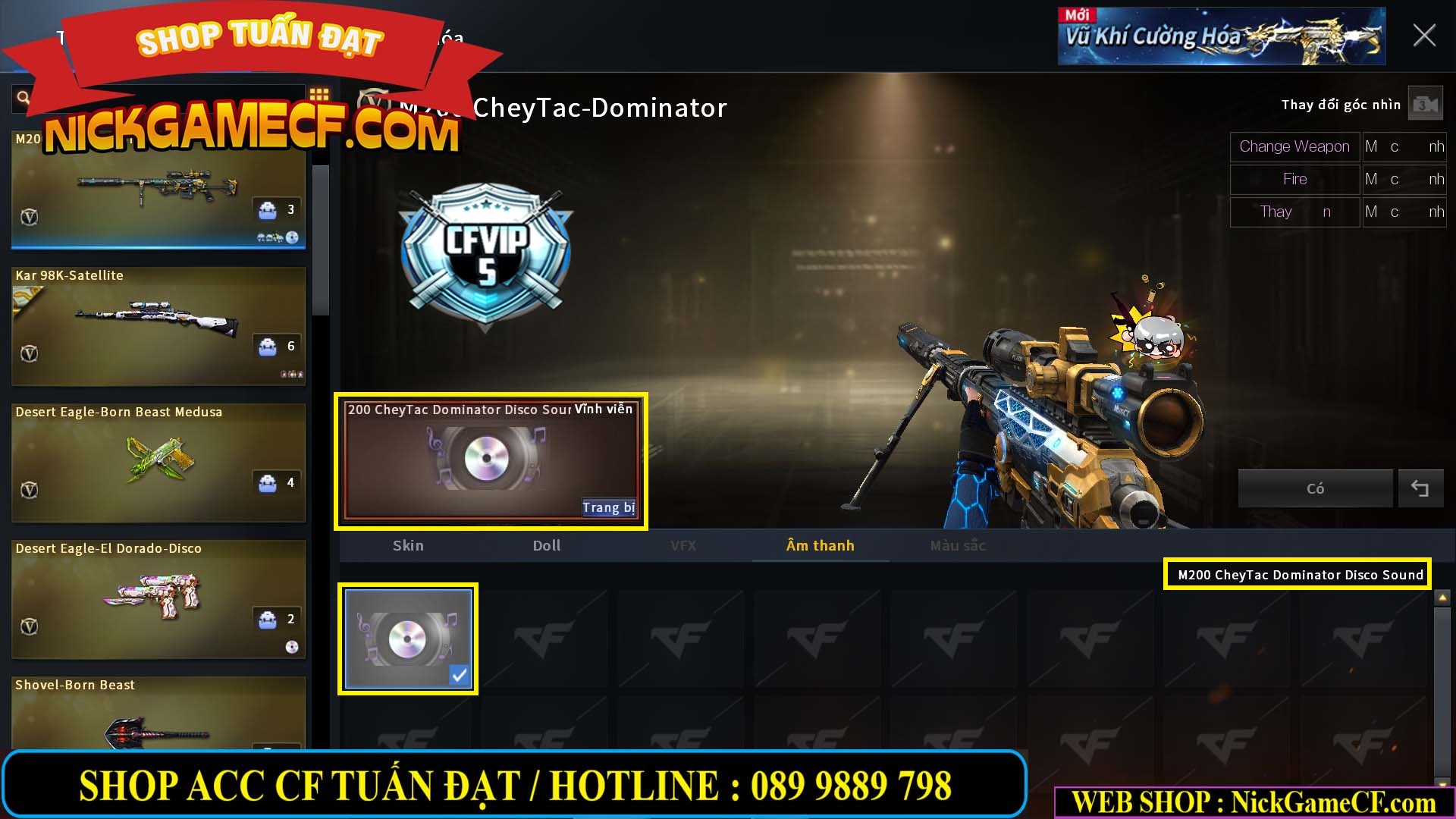 MÃ CF14963 - GIÁ : 3999K - CHIẾN C4 XỊN XÒ - SOUND M200 - VIP5
