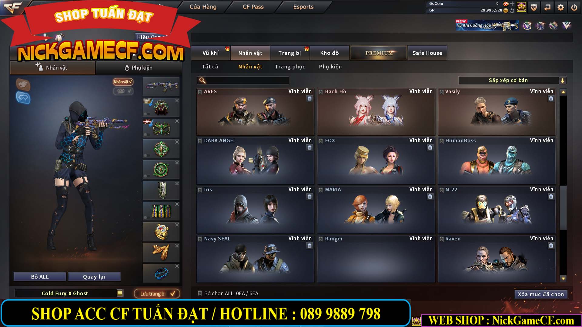 MÃ CF14966 - GIÁ : 7M5 - CHIẾN ZOM + C4 - 62 VIP - VIP5