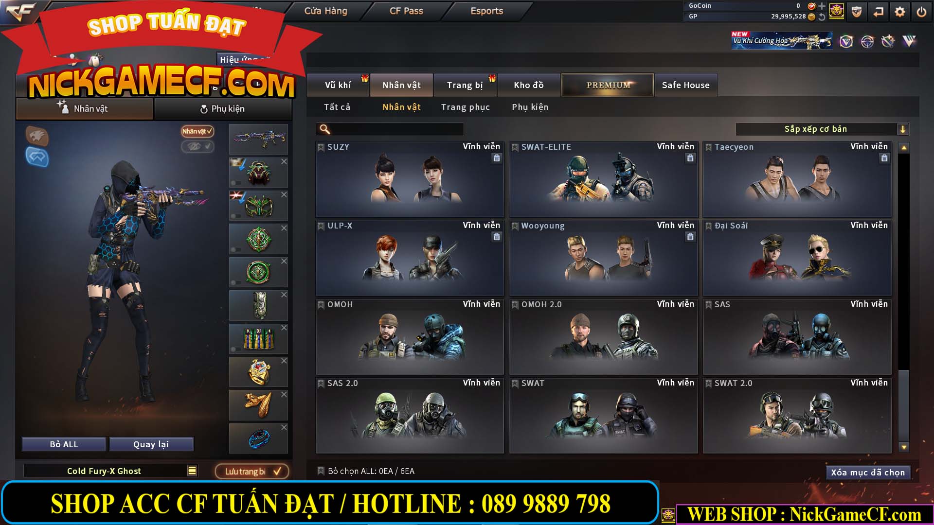 MÃ CF14966 - GIÁ : 7M5 - CHIẾN ZOM + C4 - 62 VIP - VIP5