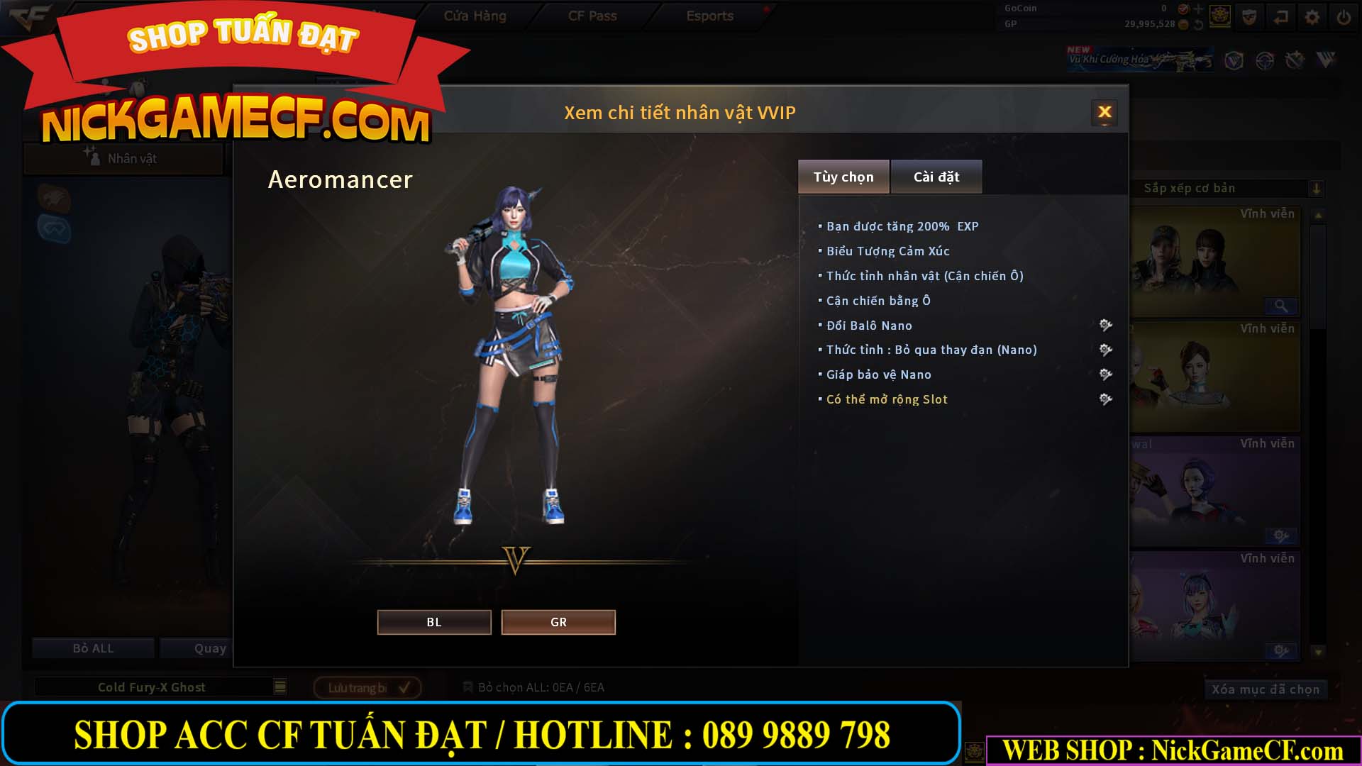 MÃ CF14966 - GIÁ : 7M5 - CHIẾN ZOM + C4 - 62 VIP - VIP5