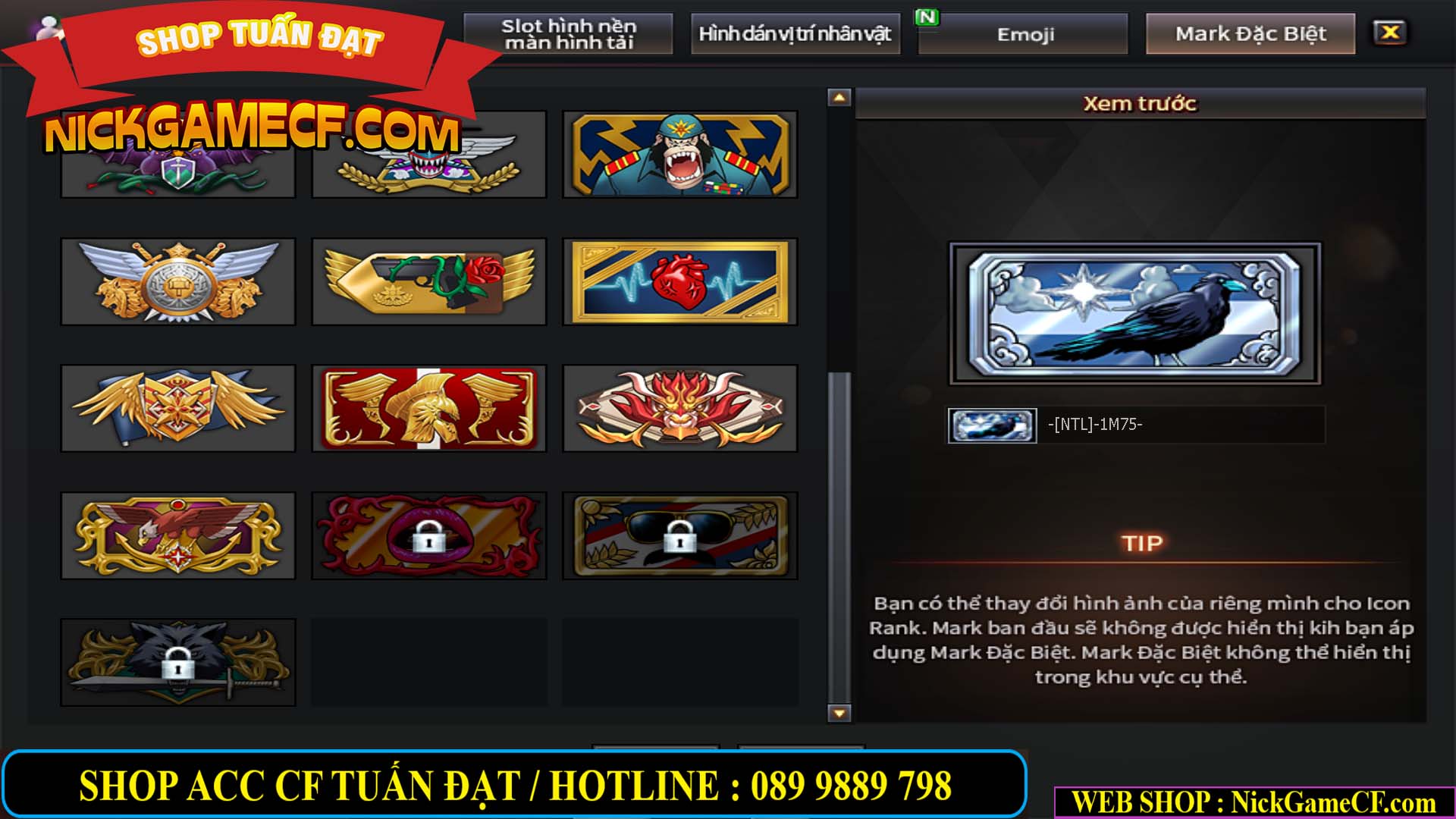 MÃ CF14966 - GIÁ : 7M5 - CHIẾN ZOM + C4 - 62 VIP - VIP5