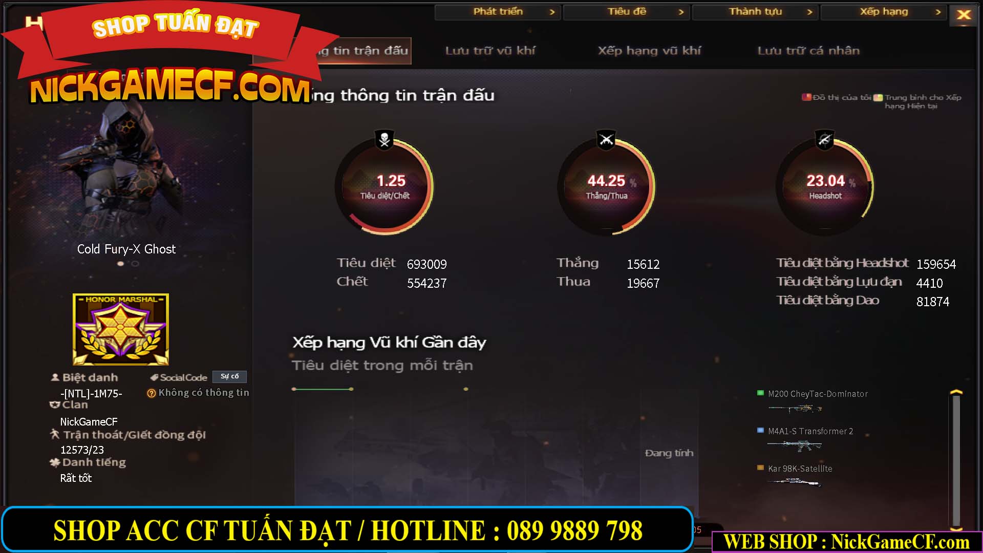 MÃ CF14966 - GIÁ : 7M5 - CHIẾN ZOM + C4 - 62 VIP - VIP5