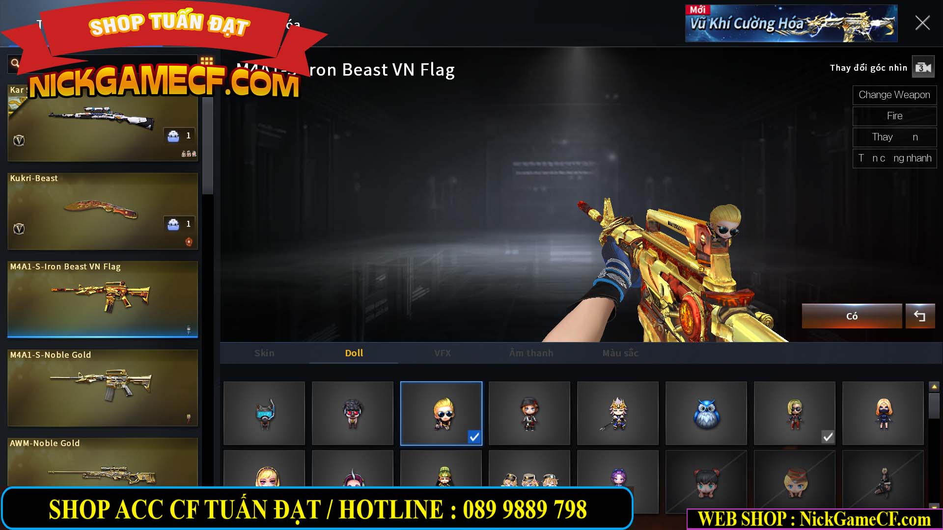 MÃ CF14975 - GIÁ : 1450K - CHIẾN C4 SIÊU NHỎ XINH