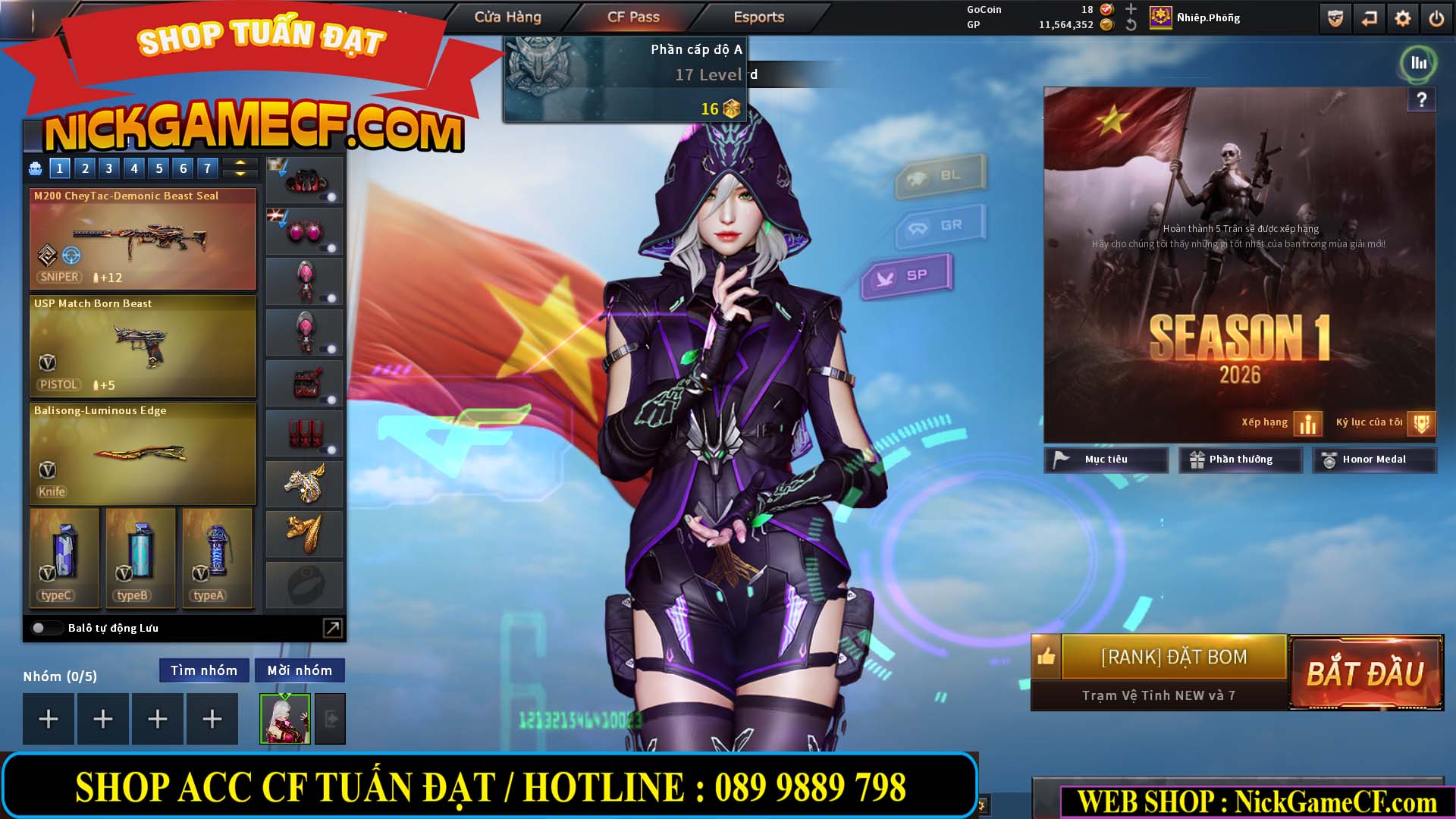 MÃ CF15179 - GIÁ : 15M5 - SIÊU PHẨM VIP 8 - FULL C4