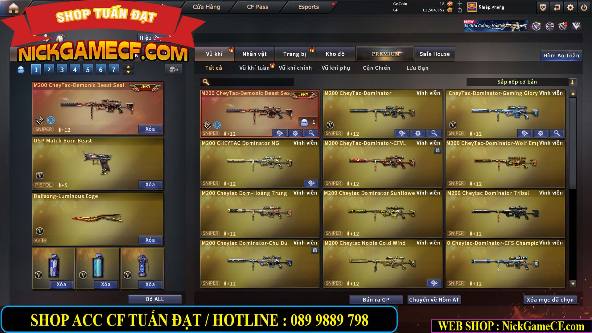 MÃ CF15179 - GIÁ : 15M5 - SIÊU PHẨM VIP 8 - FULL C4