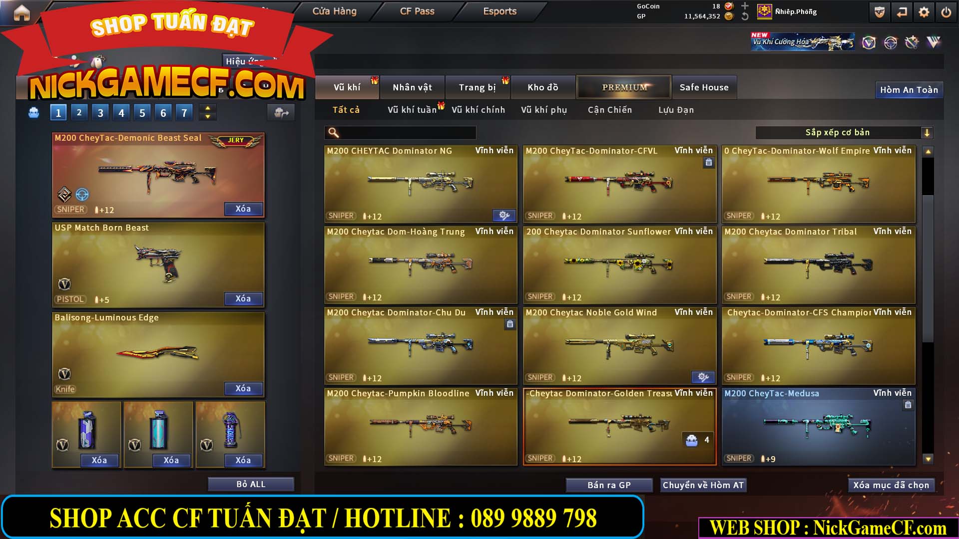 MÃ CF15179 - GIÁ : 15M5 - SIÊU PHẨM VIP 8 - FULL C4