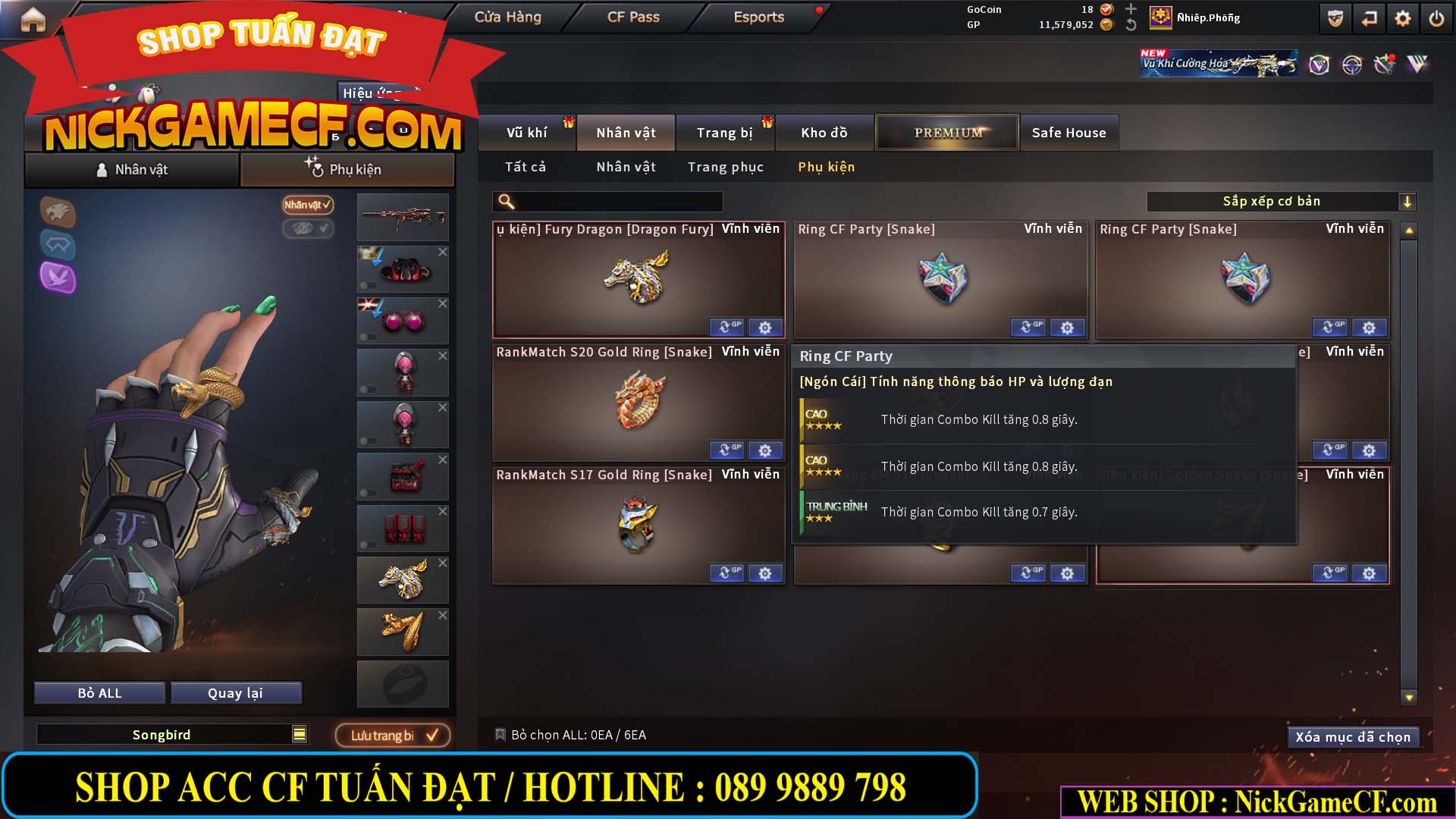 MÃ CF15179 - GIÁ : 15M5 - SIÊU PHẨM VIP 8 - FULL C4