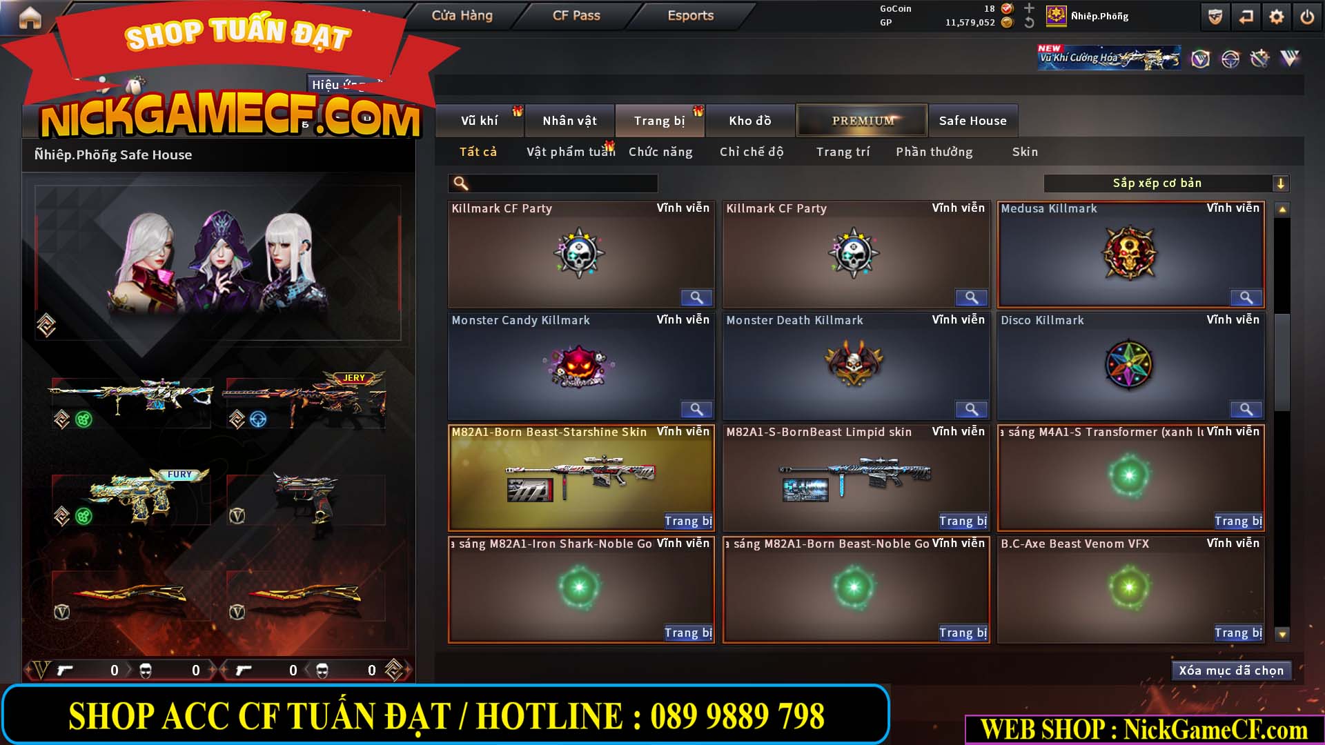 MÃ CF15179 - GIÁ : 15M5 - SIÊU PHẨM VIP 8 - FULL C4