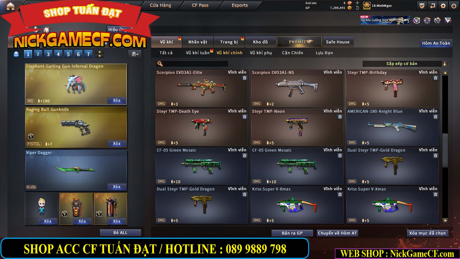 MÃ CF15182 - GIÁ : 6M5 - CHIẾN FULL ZOM + C4 - 55 VIP - VIP6