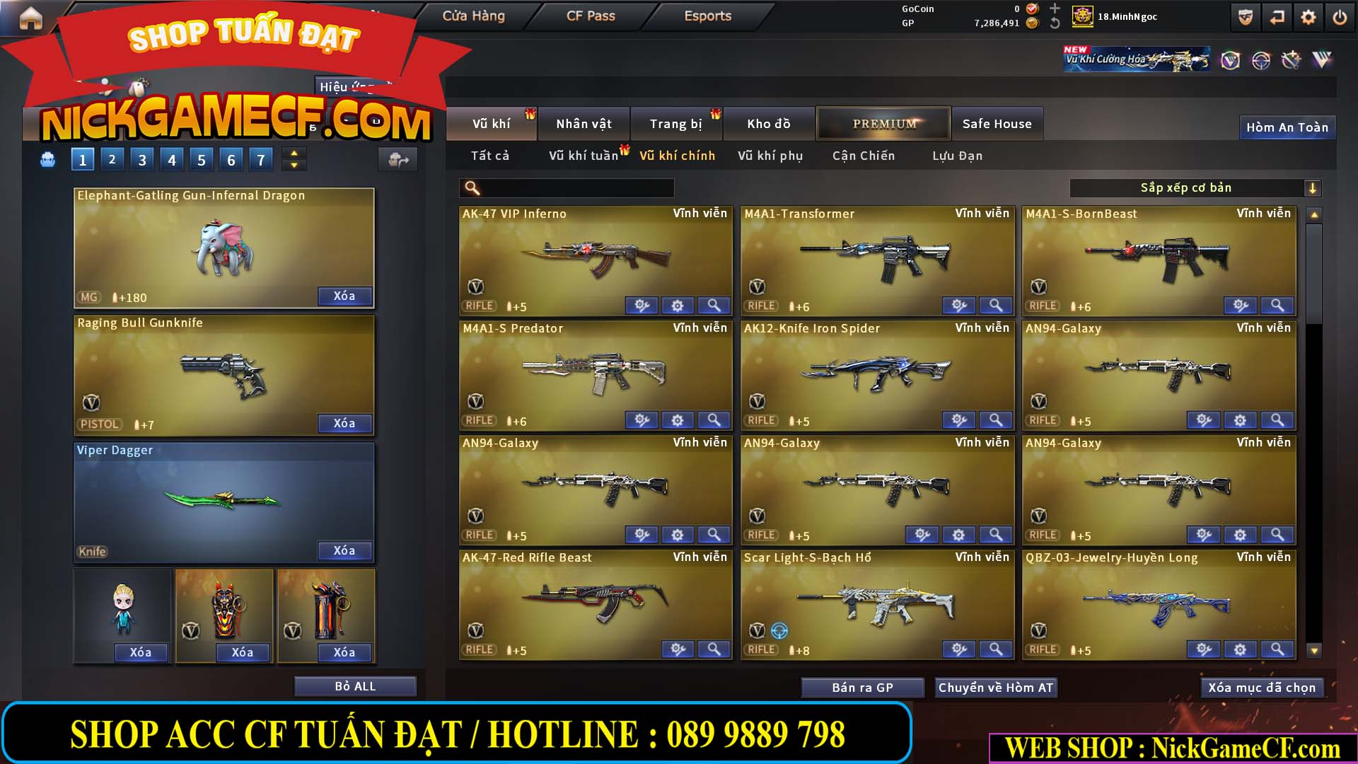 MÃ CF15182 - GIÁ : 6M5 - CHIẾN FULL ZOM + C4 - 55 VIP - VIP6