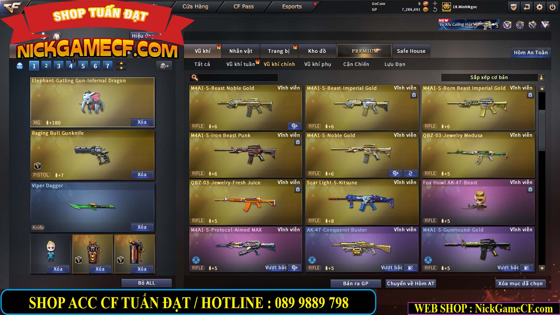 MÃ CF15182 - GIÁ : 6M5 - CHIẾN FULL ZOM + C4 - 55 VIP - VIP6