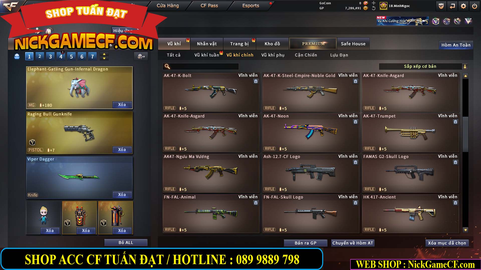 MÃ CF15182 - GIÁ : 6M5 - CHIẾN FULL ZOM + C4 - 55 VIP - VIP6