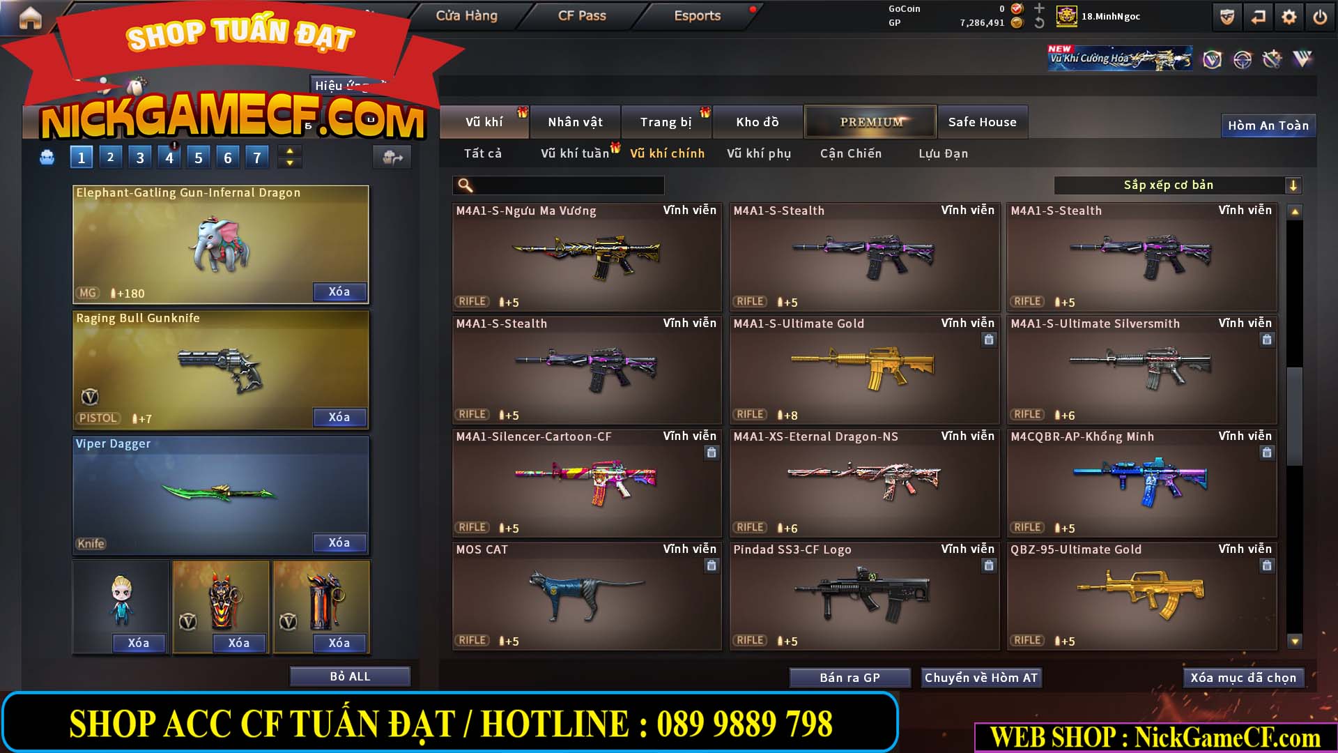 MÃ CF15182 - GIÁ : 6M5 - CHIẾN FULL ZOM + C4 - 55 VIP - VIP6