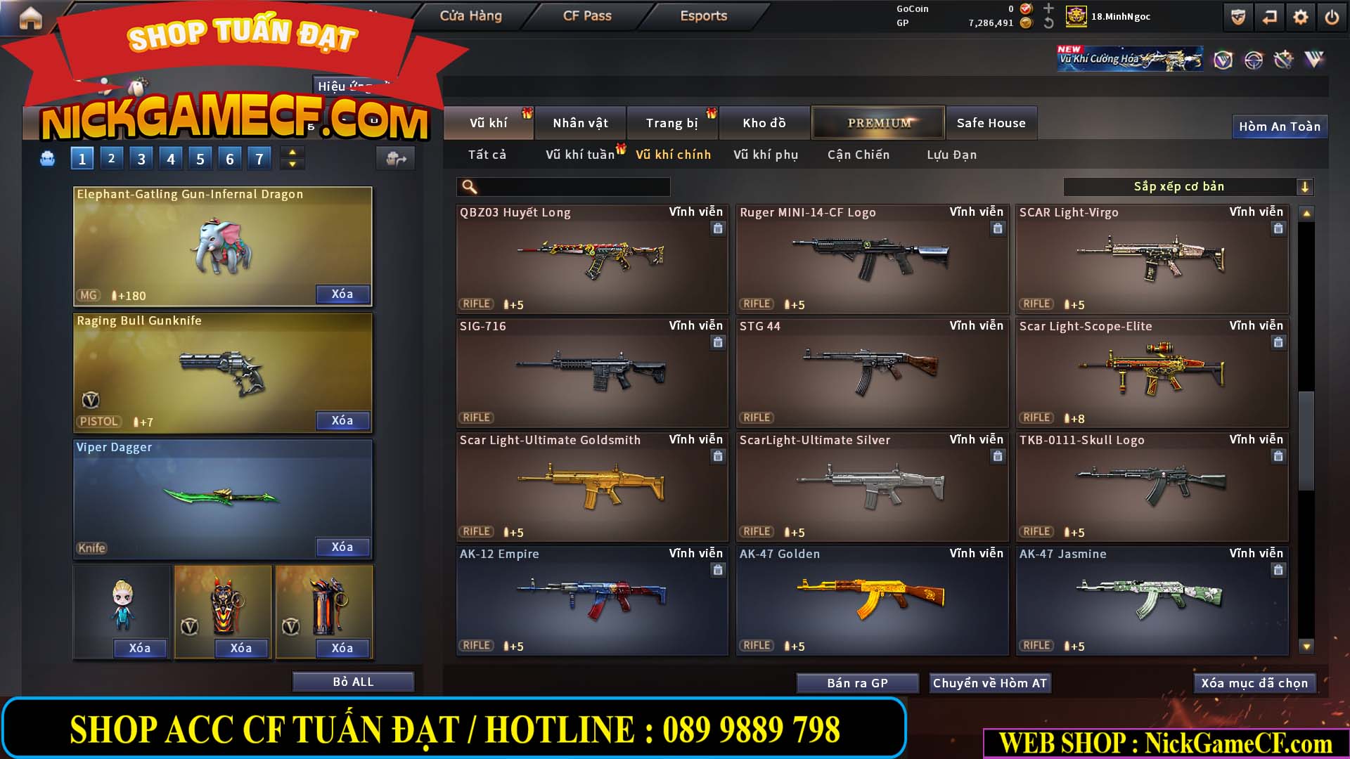 MÃ CF15182 - GIÁ : 6M5 - CHIẾN FULL ZOM + C4 - 55 VIP - VIP6