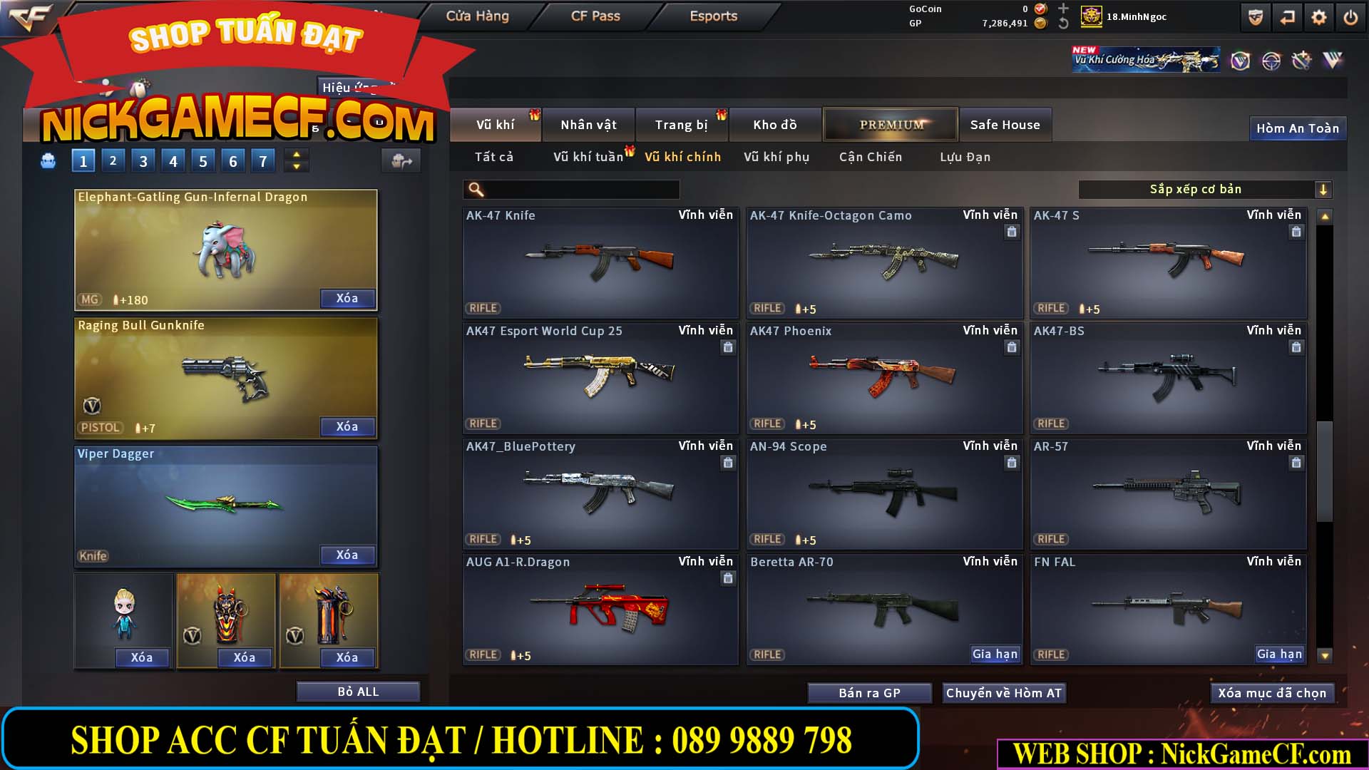 MÃ CF15182 - GIÁ : 6M5 - CHIẾN FULL ZOM + C4 - 55 VIP - VIP6