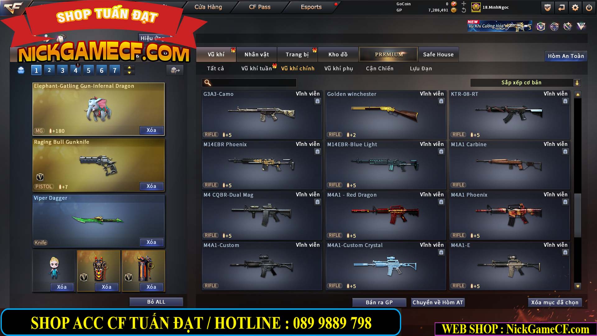 MÃ CF15182 - GIÁ : 6M5 - CHIẾN FULL ZOM + C4 - 55 VIP - VIP6