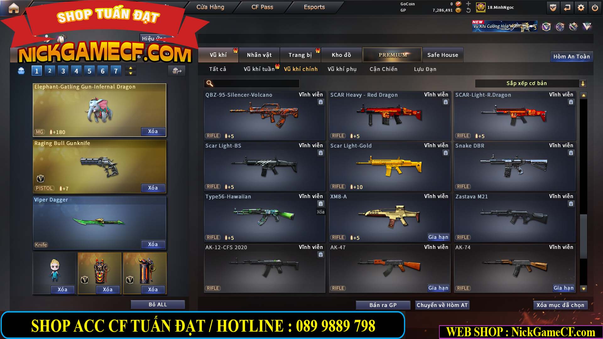 MÃ CF15182 - GIÁ : 6M5 - CHIẾN FULL ZOM + C4 - 55 VIP - VIP6