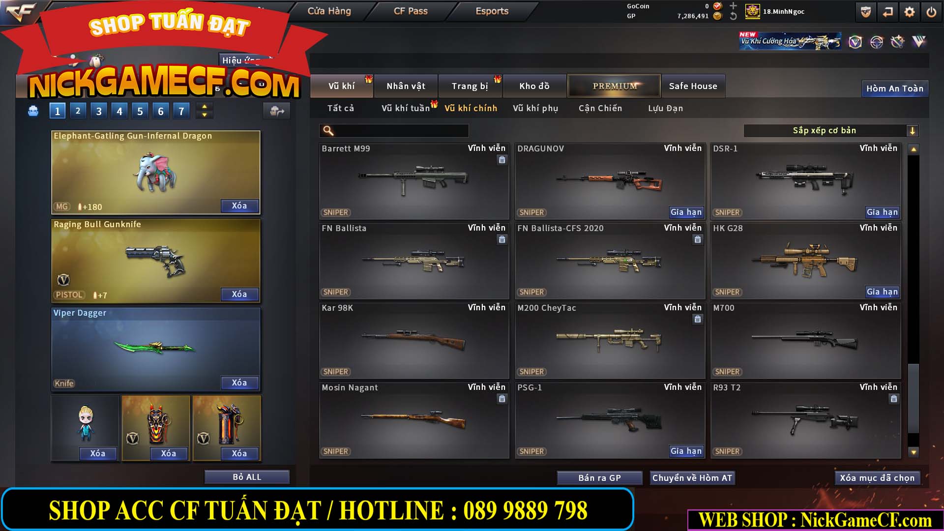 MÃ CF15182 - GIÁ : 6M5 - CHIẾN FULL ZOM + C4 - 55 VIP - VIP6