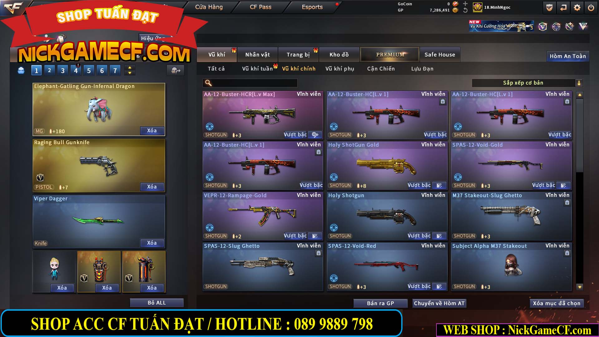 MÃ CF15182 - GIÁ : 6M5 - CHIẾN FULL ZOM + C4 - 55 VIP - VIP6