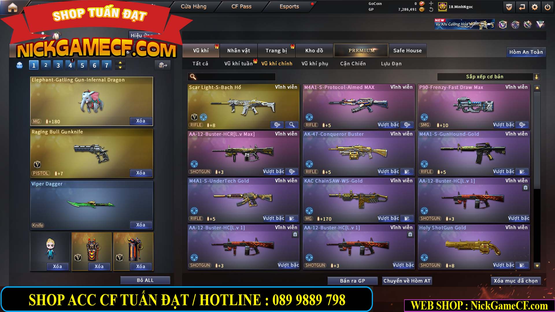 MÃ CF15182 - GIÁ : 6M5 - CHIẾN FULL ZOM + C4 - 55 VIP - VIP6