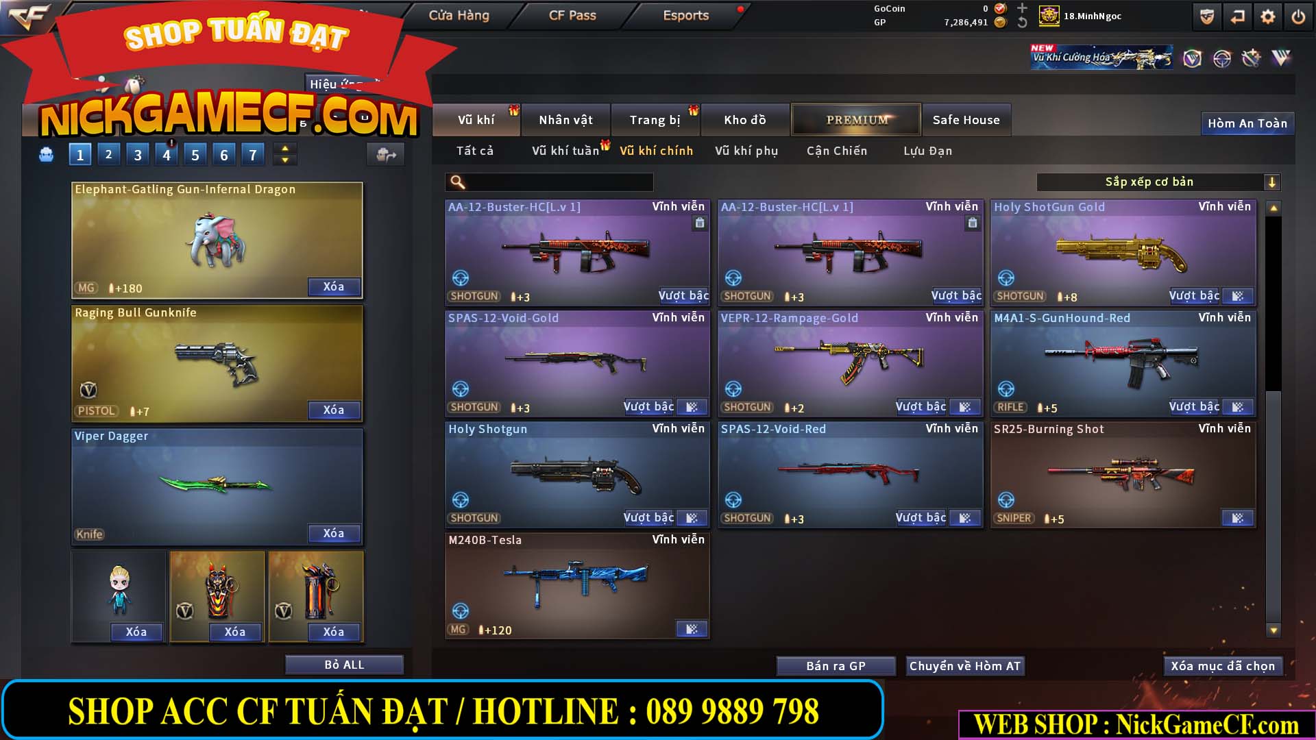 MÃ CF15182 - GIÁ : 6M5 - CHIẾN FULL ZOM + C4 - 55 VIP - VIP6