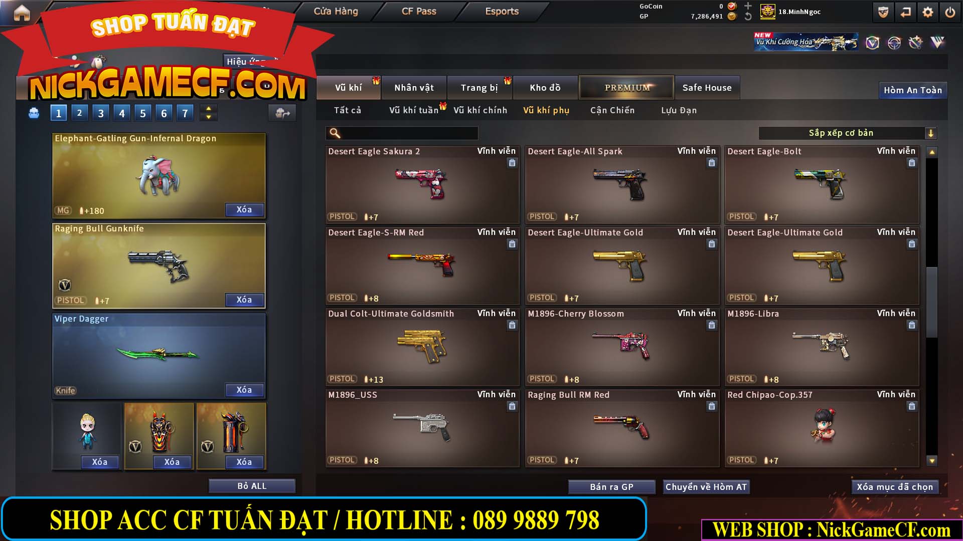 MÃ CF15182 - GIÁ : 6M5 - CHIẾN FULL ZOM + C4 - 55 VIP - VIP6