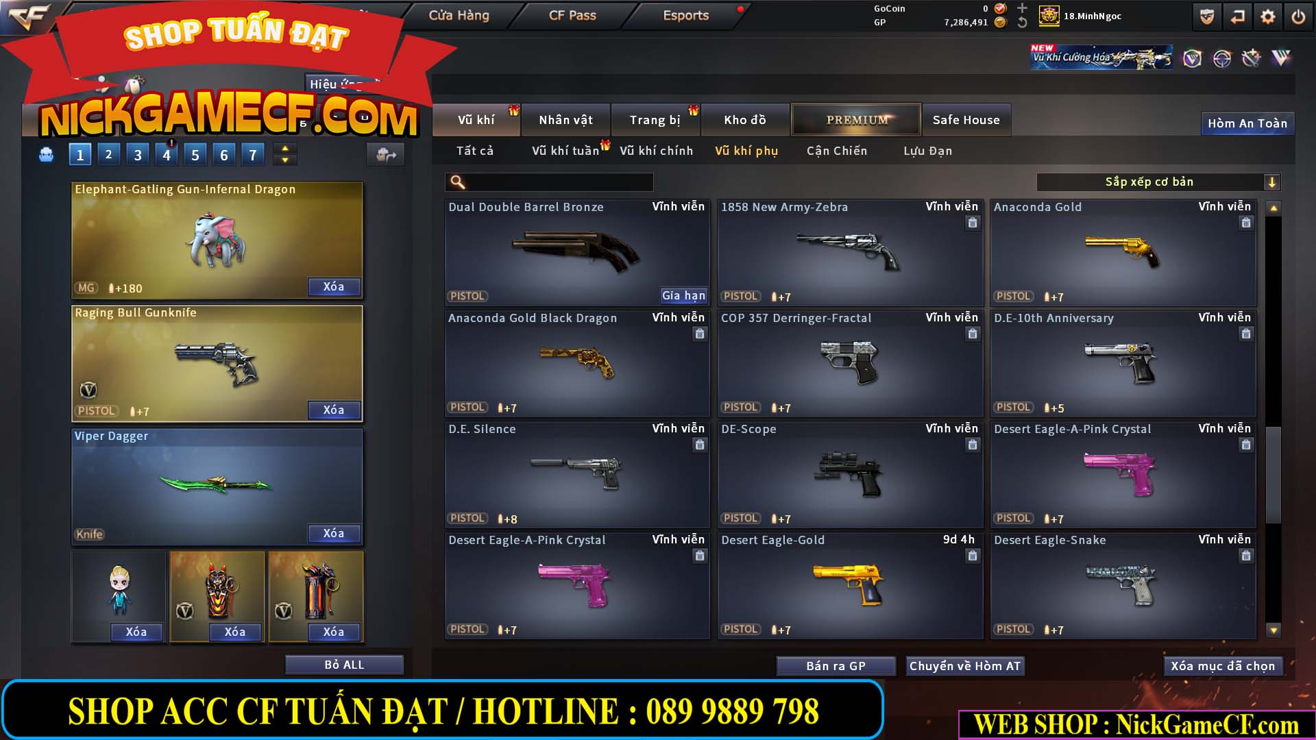 MÃ CF15182 - GIÁ : 6M5 - CHIẾN FULL ZOM + C4 - 55 VIP - VIP6