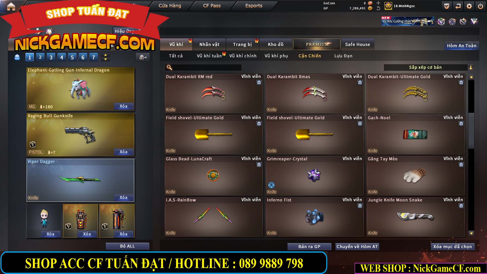 MÃ CF15182 - GIÁ : 6M5 - CHIẾN FULL ZOM + C4 - 55 VIP - VIP6