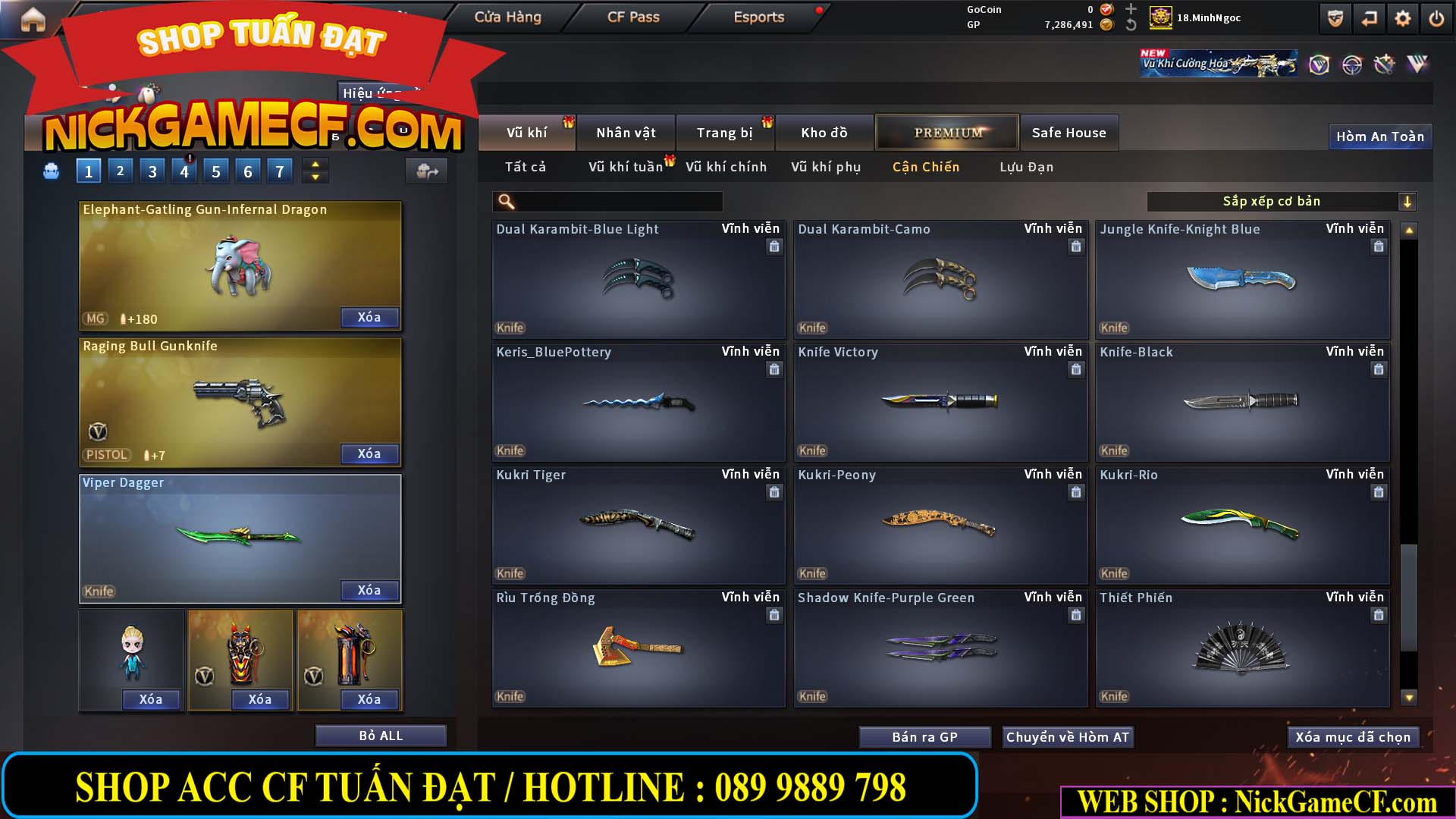 MÃ CF15182 - GIÁ : 6M5 - CHIẾN FULL ZOM + C4 - 55 VIP - VIP6