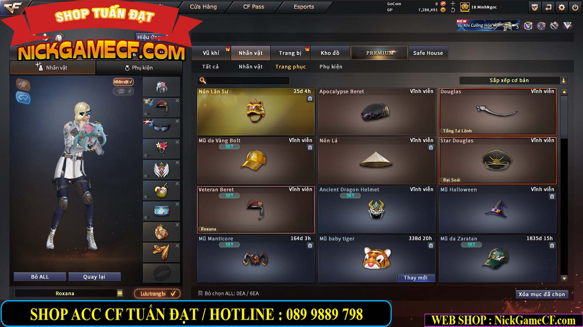 MÃ CF15182 - GIÁ : 6M5 - CHIẾN FULL ZOM + C4 - 55 VIP - VIP6