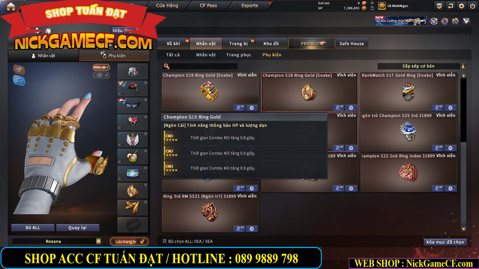 MÃ CF15182 - GIÁ : 6M5 - CHIẾN FULL ZOM + C4 - 55 VIP - VIP6