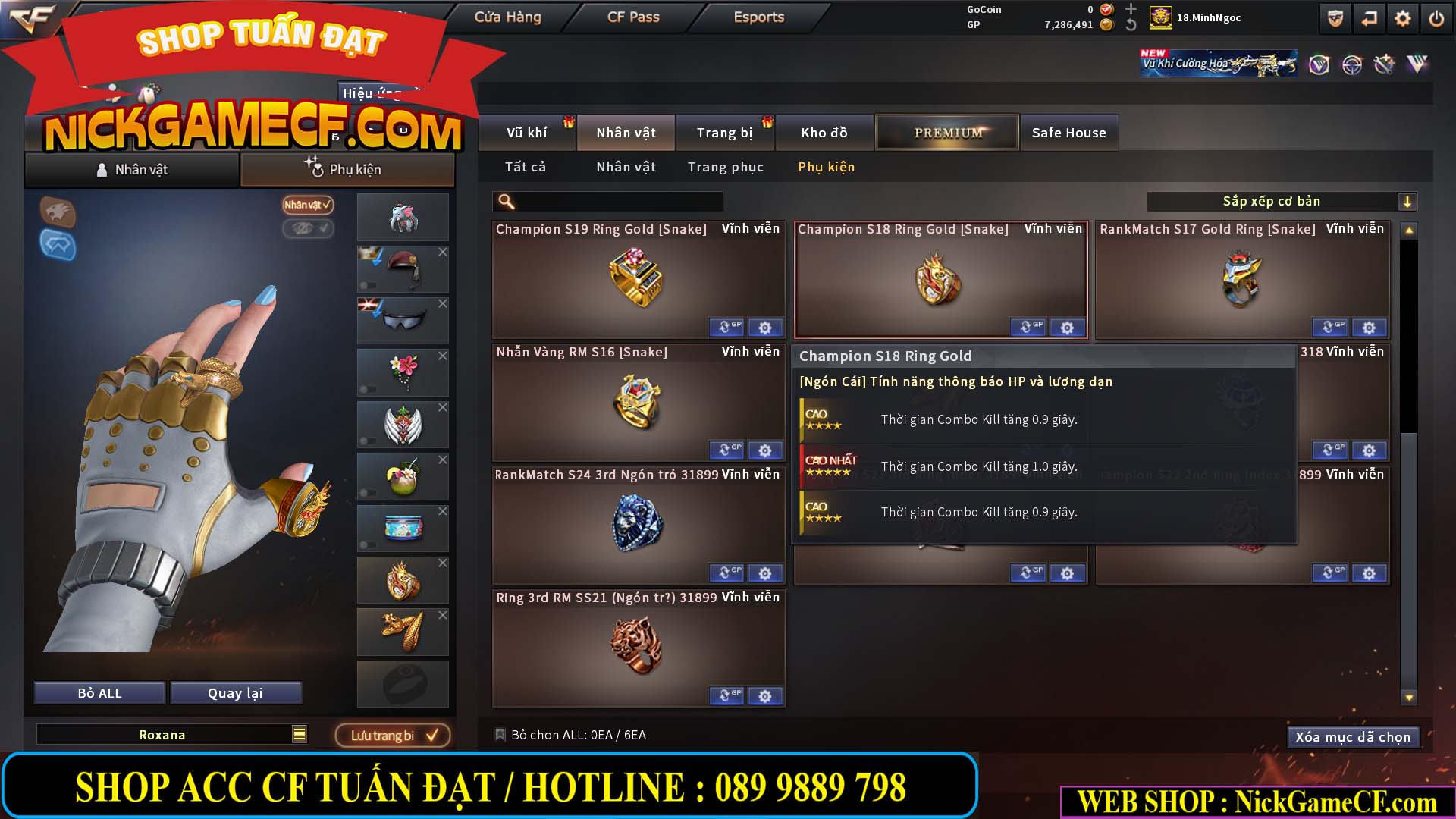 MÃ CF15182 - GIÁ : 6M5 - CHIẾN FULL ZOM + C4 - 55 VIP - VIP6