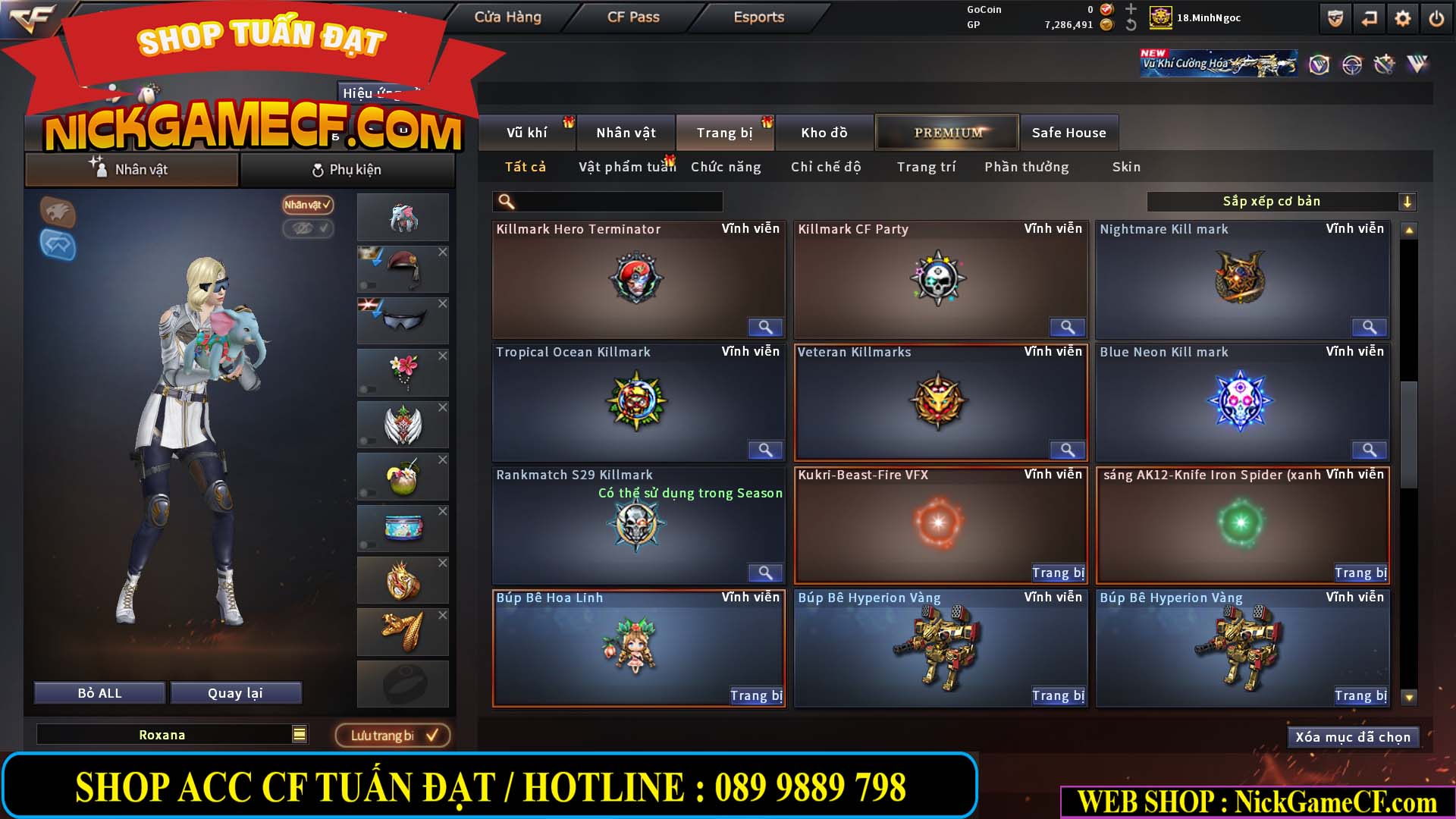 MÃ CF15182 - GIÁ : 6M5 - CHIẾN FULL ZOM + C4 - 55 VIP - VIP6