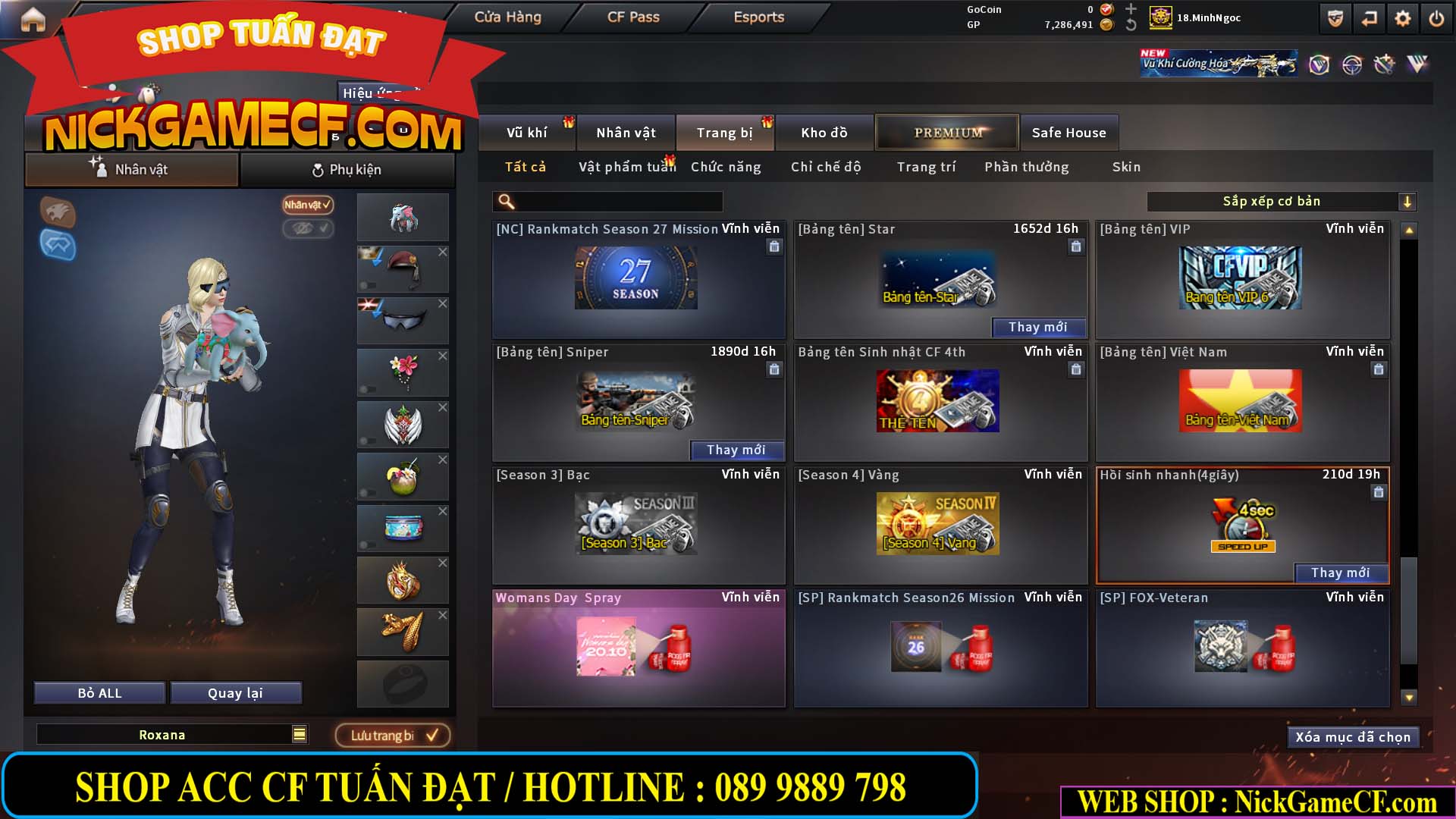 MÃ CF15182 - GIÁ : 6M5 - CHIẾN FULL ZOM + C4 - 55 VIP - VIP6